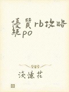 优质rb攻略系统po