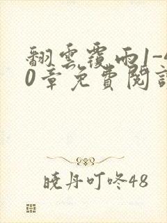 翻云覆雨1-40章免费阅读