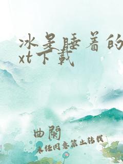 冰是睡着的水txt下载