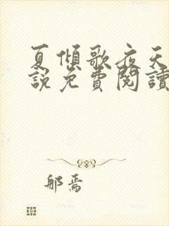 夏倾歌夜天承小说免费阅读