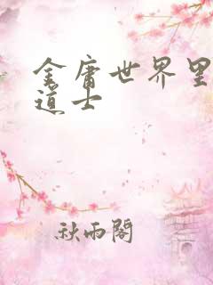 金庸世界里的小道士