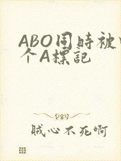 ABO同时被四个A标记