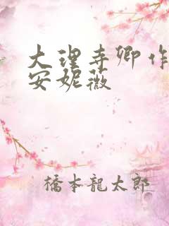 大理寺卿作者:安妮薇