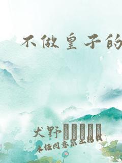 不做皇子的小妾