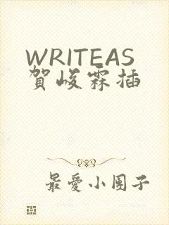 WRITEAS贺峻霖插