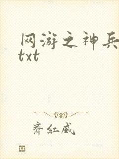 网游之神兵利器txt