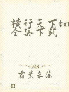 横行天下txt全集下载