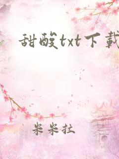甜酸txt下载