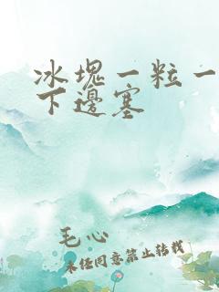 冰块一粒一粒往下边塞