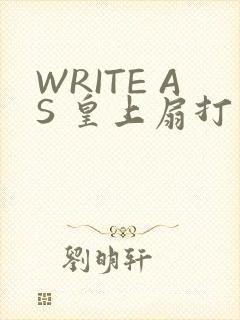 WRITE AS 皇上扇打