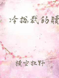 冷总裁的赎罪妻