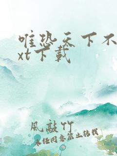 唯恐天下不乱txt下载