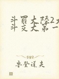 斗罗大陆2大乱斗交大第一啊