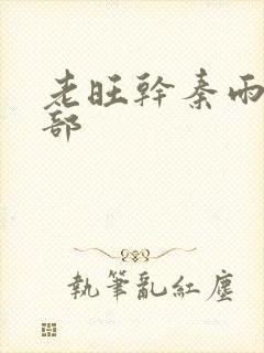 老旺干秦雨第二部