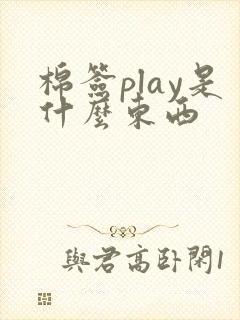 棉签play是什么东西