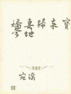 娇妻归来宝贝叫爹地