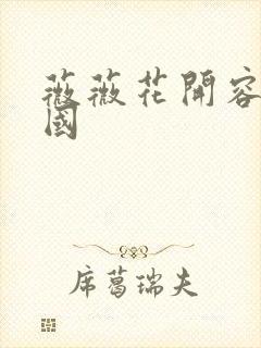 薇薇花开容颜倾国