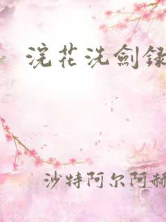 浣花洗剑录全集