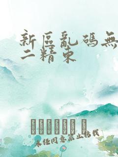 新区乱码无人区二精东