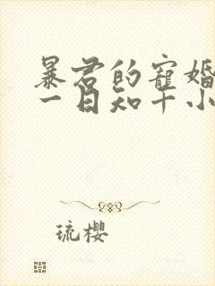 暴君的宠婚日常一日知千小说免费