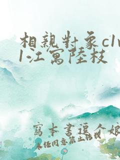 相亲对象c1v1江寓陆枝