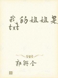 我的姐姐是美女txt