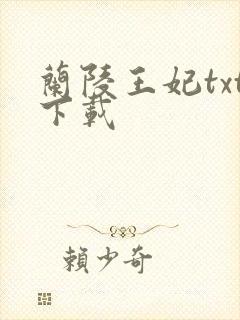 兰陵王妃txt下载