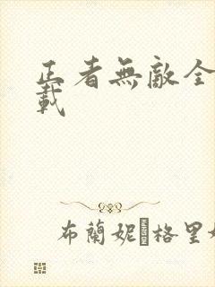 正者无敌全集下载