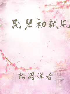 民儿初试风雨录