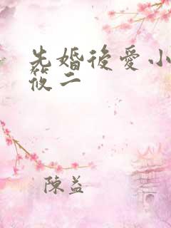 先婚后爱小说梦筱二