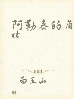 阿勒泰的角落txt