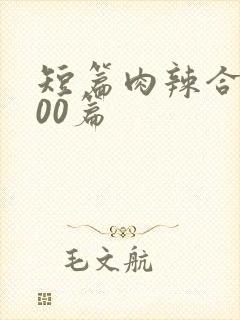 短篇肉辣合集500篇