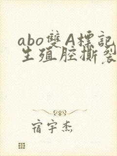 abo双A标记生殖腔撕裂