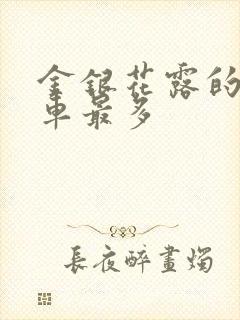 金银花露的哪个车最多