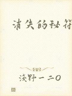 消失的秘符
