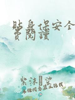 贴身保安全文免费阅读