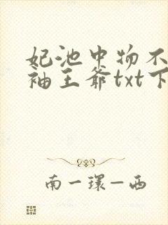 妃池中物不嫁断袖王爷txt下载