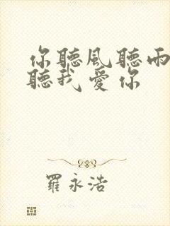 你听风听雨却不听我爱你