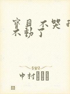 宝贝 不哭 我不动了