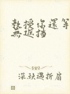 教授你还等什么无遮挡