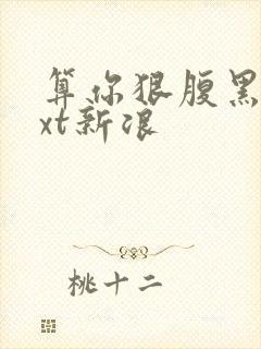 算你狠腹黑男txt新浪