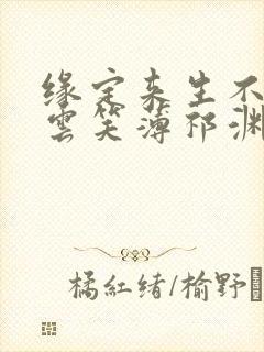 缘定来生不相负云笑薄祁渊