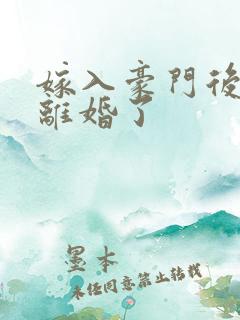 嫁入豪门后我又离婚了