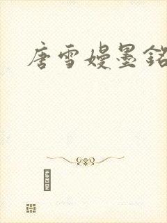 唐雪嫚墨铭阳