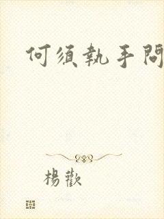 何须执手问年华