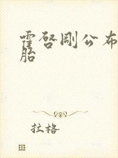 霍启刚公布龙凤胎