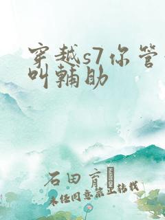 穿越s7你管这叫辅助