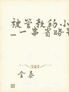 被管教的小美人_一串省略号_