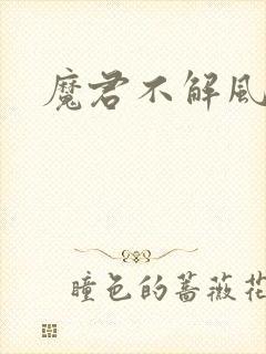 魔君不解风情