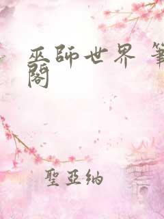 巫师世界 笔趣阁